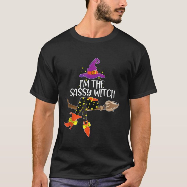 Im Sassy Witch Shirt Halloween Matching Group T (Framsida)