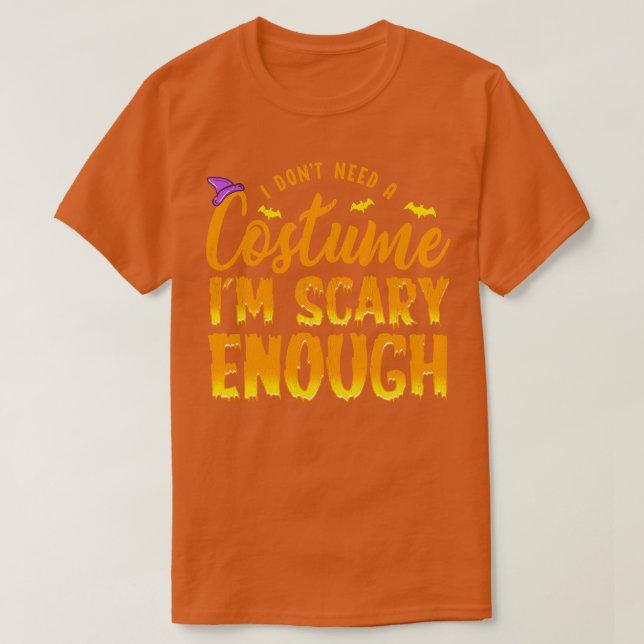 Im Scary nog Halloween Costume T Shirt (Design framsida)
