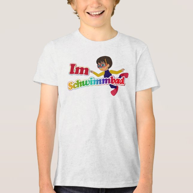 Im Schwimmbad T Shirt (Framsida)
