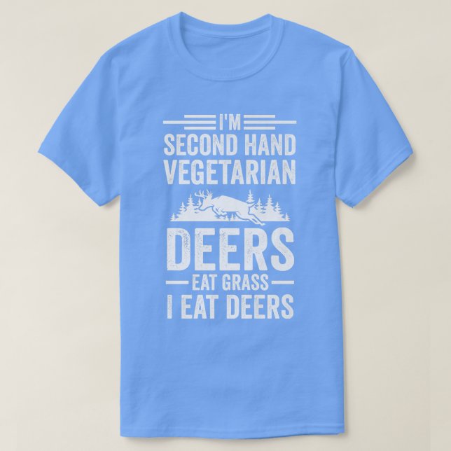 I'm second hand vegetarian deers deers  t shirt (Design framsida)
