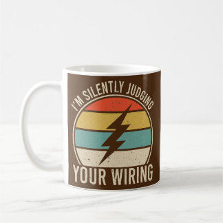I'm Silently Judging Your Wiring Funny Kaffemugg
