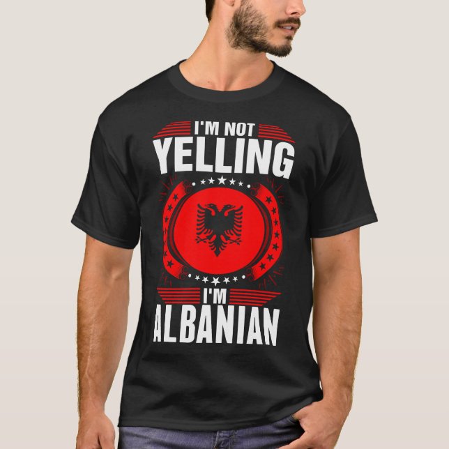Im skrika Tshirt inte för alban Im T Shirt (Framsida)