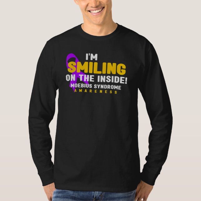 i'm Smiling On The Inside Moebius Syndrome Awarene T Shirt (Framsida)