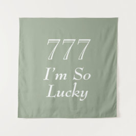 I'm So Lucky 777 Angel Number Tapestry