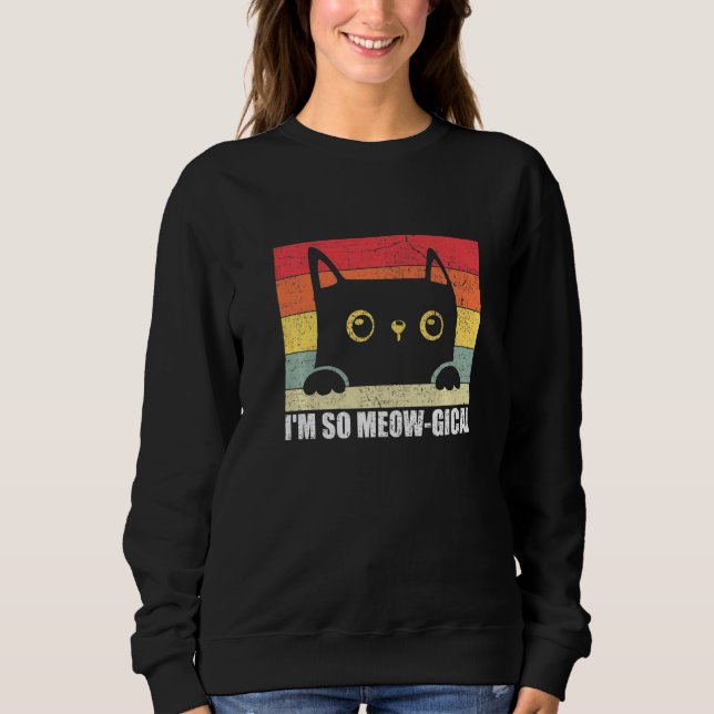 Im So Meow-Gical Cat Owner Kitten Pet Ord T Shirt (Framsida)