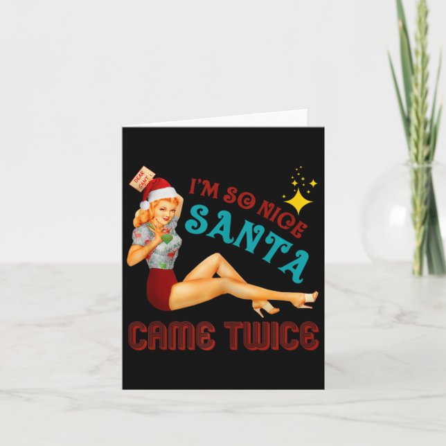 I'm-so-nice-santa-came-twice Busig Smutsig Skämt M Kort (Framsida)