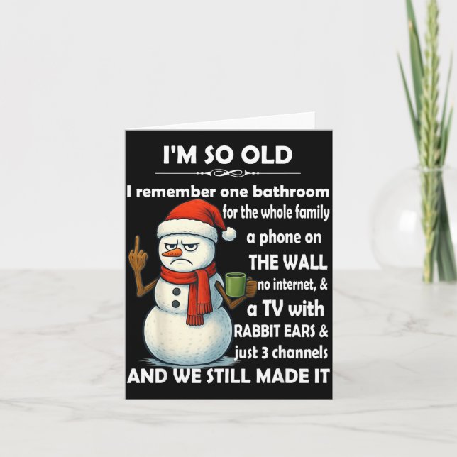 I'm So Old I Remember One Bathroom For The Whole F Kort (Framsida)