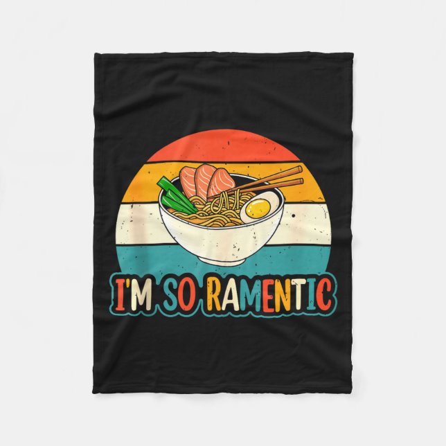 I'm So Ramentic - Matching Couple Ramen Noodles Lo Fleecefilt (Framsidan)
