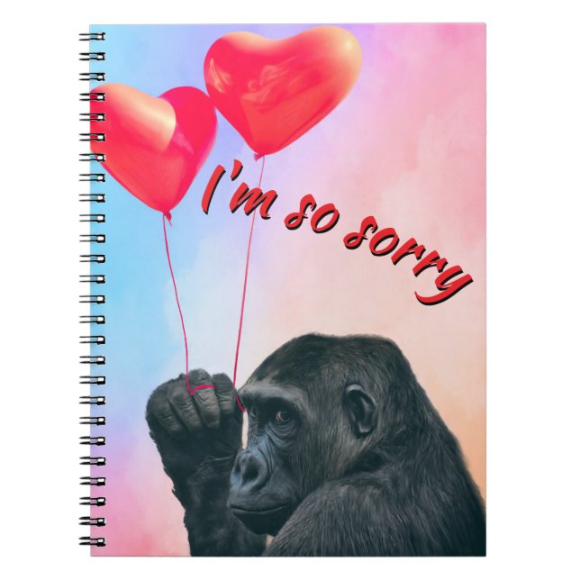"I'm so sorry" Anteckningsbok (Framsidan)