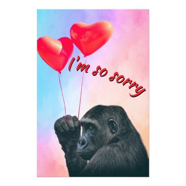 "I'm so sorry" Fototryck (Framsidan)