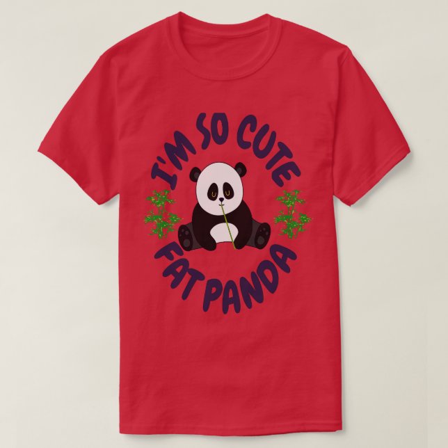 Im So Tjock Panda T Shirt (Design framsida)