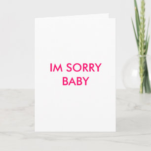 IM SORRY BABY KORT