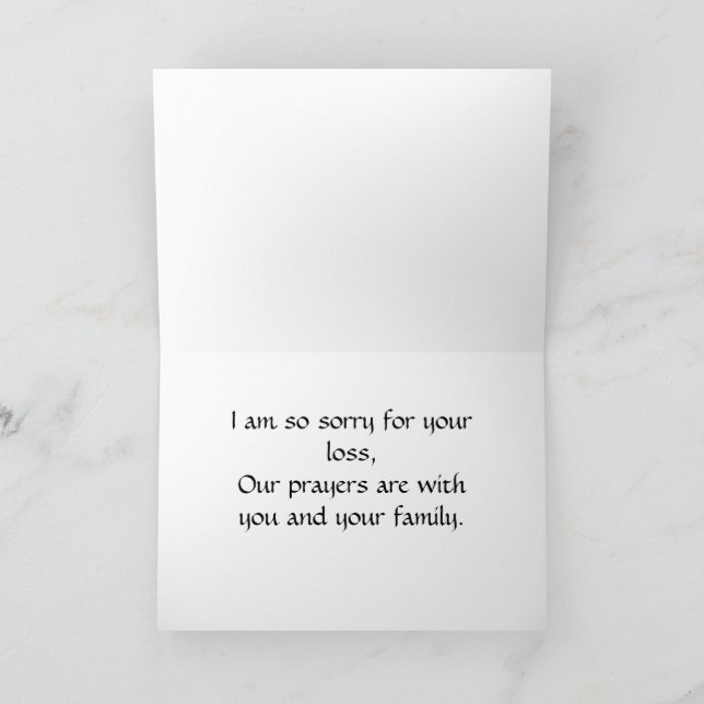 I'm Sorry For Your Loss, Card Kort (Inuti)