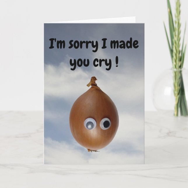 I'm sorry I made you cry!  Kort (Framsida)