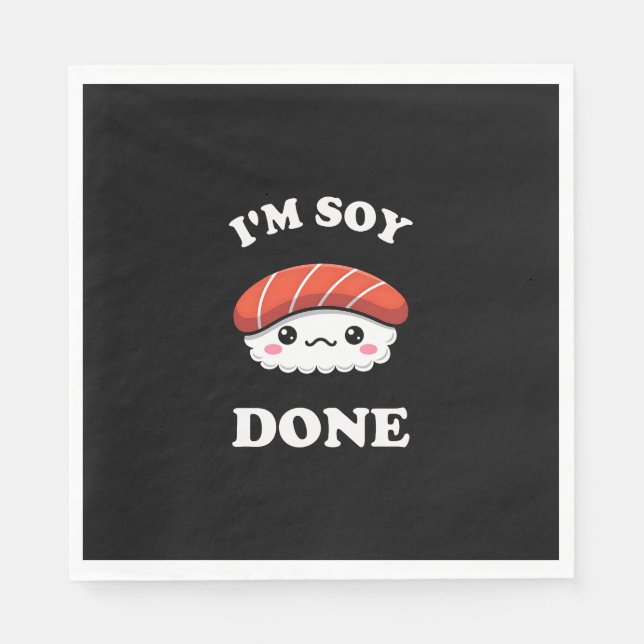 I'm Soy done Kawaii Sushi Pappersservett (Framsidan)
