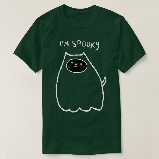 Im Spooky Cat T Shirt (Design framsida)