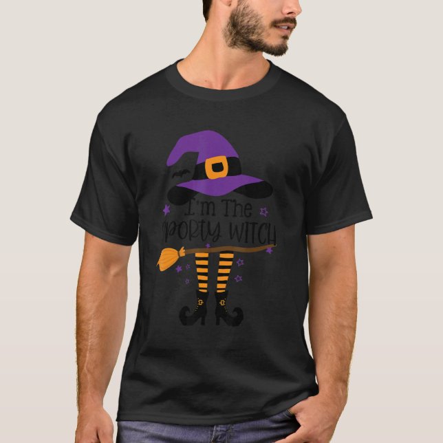 Im Sporty Witch Halloween Matching Group Cos T Shirt (Framsida)