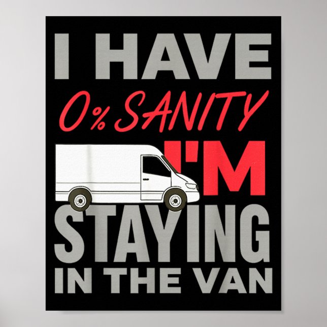 Im Staying In Tha Van Funny Phasmophobia Mans Wome Poster (Framsidan)