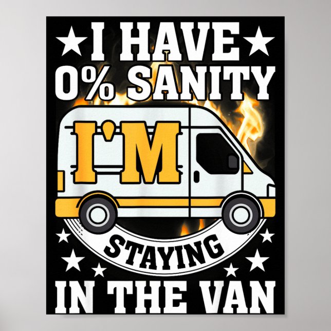 I'm Staying In Tha Van Funny Phasmophobia Women Ma Poster (Framsidan)