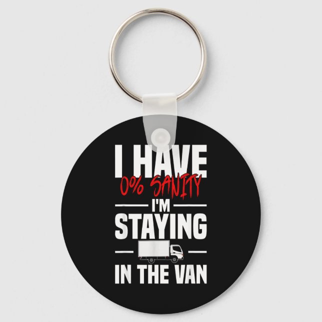 I'm Staying In Tha Van Funny Phasmophobia Women's  Nyckelring (Framsida)