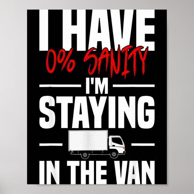 I'm Staying In Tha Van Funny Phasmophobia Women's  Poster (Framsidan)