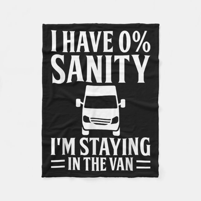I'm Staying In Tha Van Phasmophobia Funny Drivers  Fleecefilt (Framsidan)