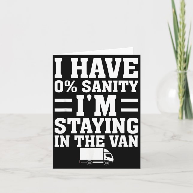 I'm Staying In Tha Van Phasmophobia Funny Gamer Me Kort (Framsida)