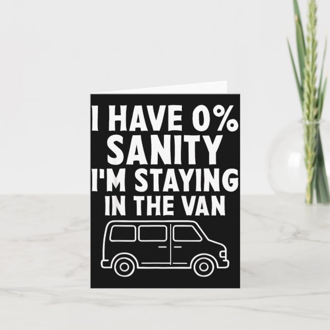 I'm Staying In Tha Van Phasmophobia Funny Gamer Me Kort (Framsida)