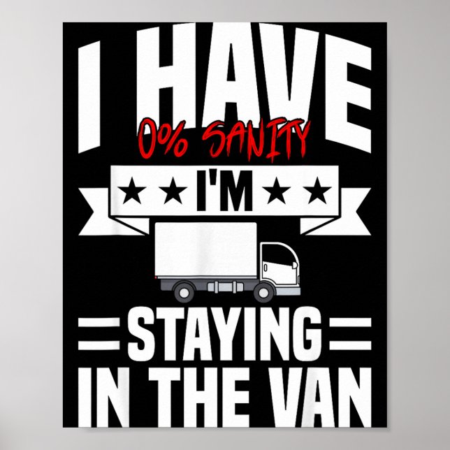 I'm Staying In Tha Van Phasmophobia Funny Gamer Me Poster (Framsidan)