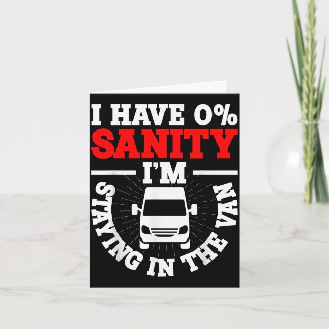 I'm Staying In Tha Van Phasmophobia Funny Man Wome Kort (Framsida)