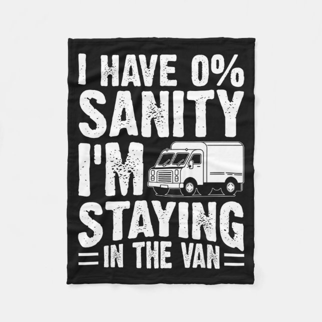 I'm Staying In Tha Van Phasmophobia Gamer Man Wome Fleecefilt (Framsidan)