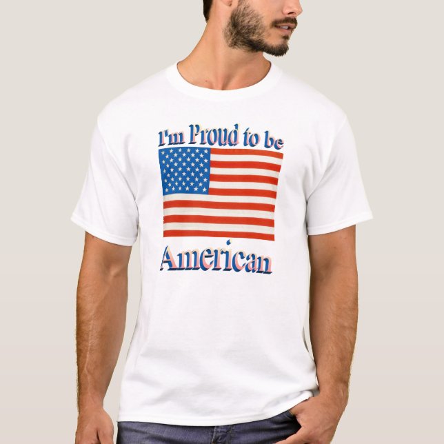 Im stolt att vara amerikan tröja (Framsida)