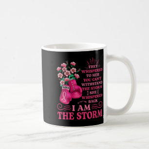 Im Storm Boxing Warrior Rosa Ribbon Women Brea Kaffemugg
