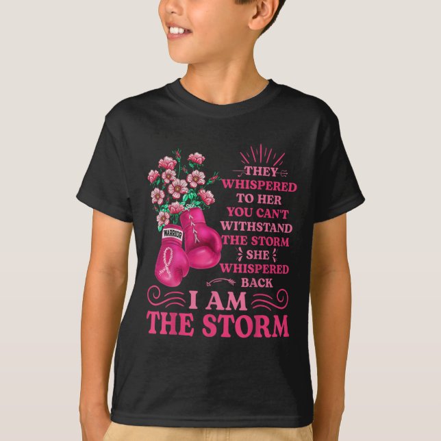 Im Storm Boxing Warrior Rosa Ribbon Women Brea T Shirt (Framsida)