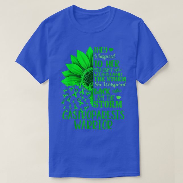 Im Storm Strong Gastroparesis Warrior Sunflowe T Shirt (Design framsida)