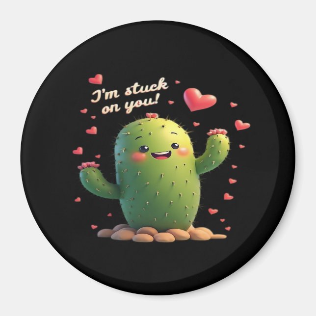 Im Stuck On You Classic Romantic Style  Magnet (Framsidan)