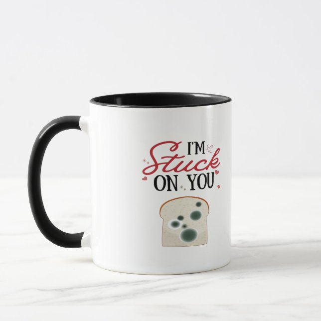 Im Stuck On You Clean Romantic Style  Mugg (Vänster)