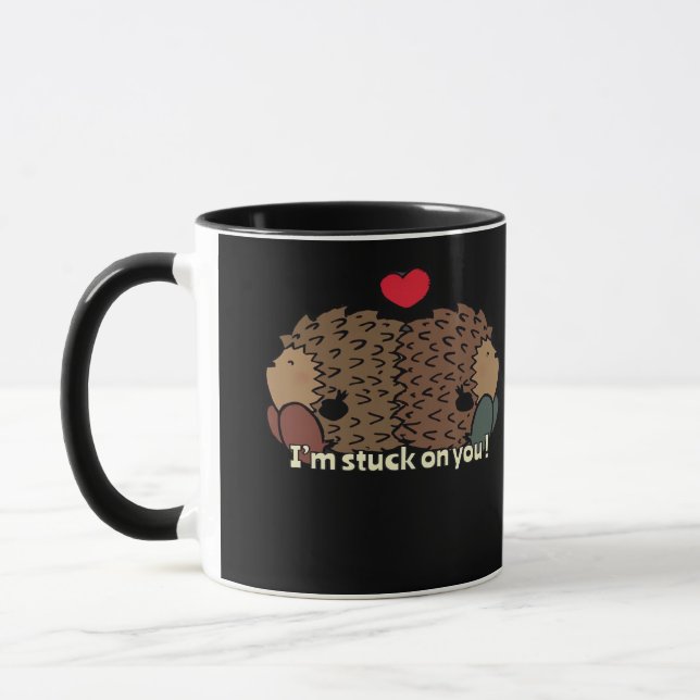 Im Stuck On You Timeless Romantic Design  Mugg (Vänster)