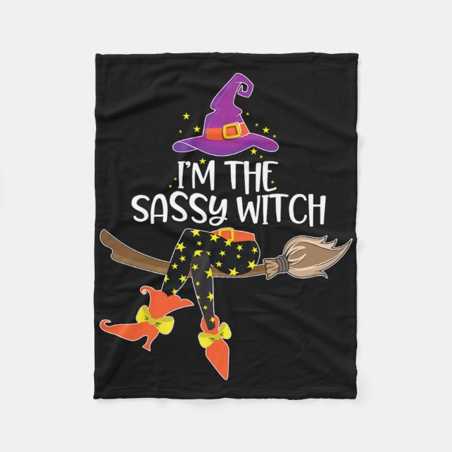 Im Sy Witch Halloween Matching Group Costume Fleecefilt (Framsidan)