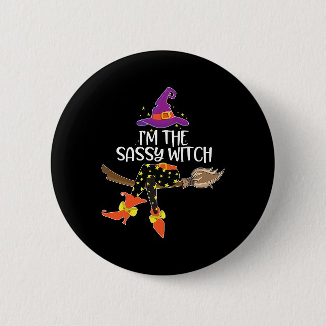 Im Sy Witch Halloween Matching Group Costume Knapp (Framsida)