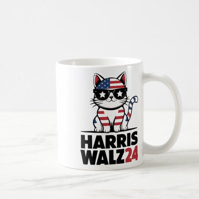 Im Talar Kamala Harris President Comma La Ameri Kaffemugg (Höger)