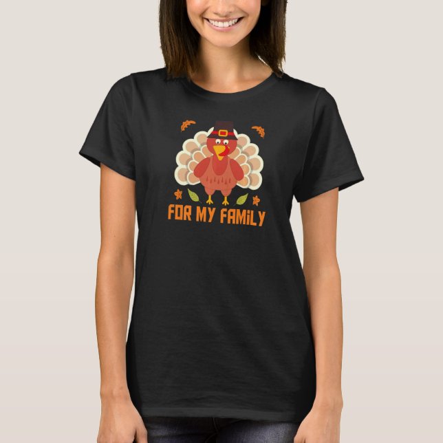 I'm Thankful For My Friend Family Awesome Thanksgi T Shirt (Framsida)