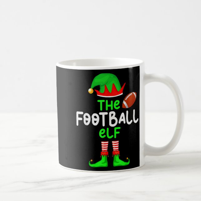 I'm The American Football Elf Christmas Matching P Kaffemugg (Höger)