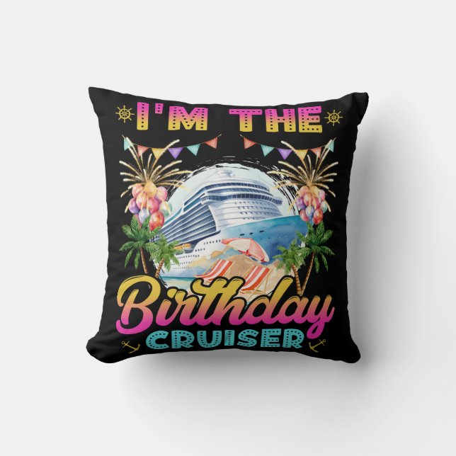I'm the Birthday Cruiser Vacation Kudde (Framsida)