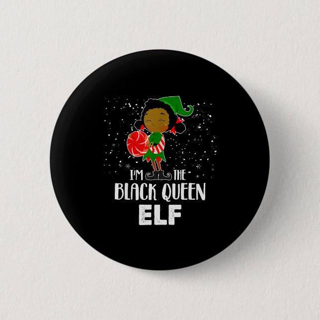 I'm The Black Queen Elf African American Girls Kid Knapp (Framsida)