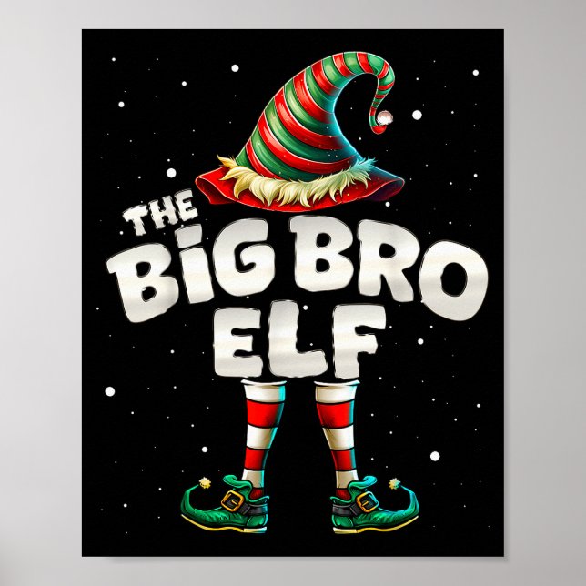 I'm The Brother Elf Family Matching Group Christma Poster (Framsidan)