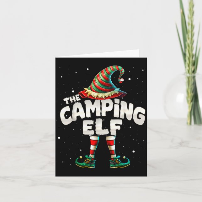 I'm The Camng Elf Family Matching Group Christmas  Kort (Framsida)
