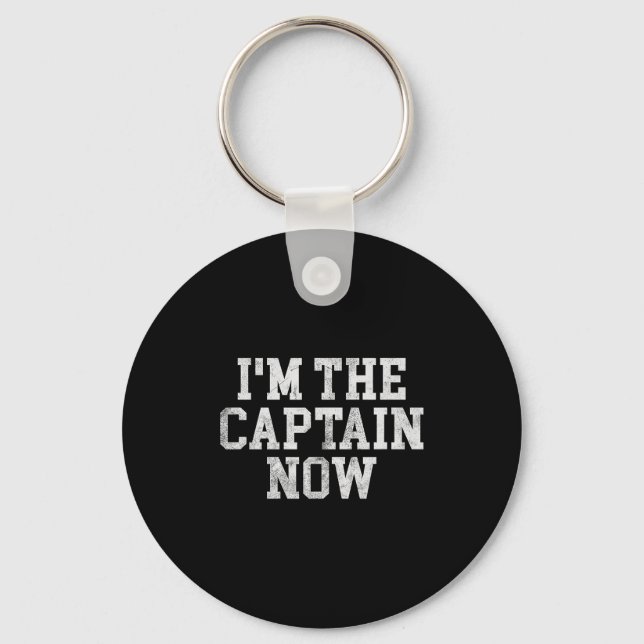 I'm The Captain Now Funny Boat Captain Team Leader Nyckelring (Framsida)