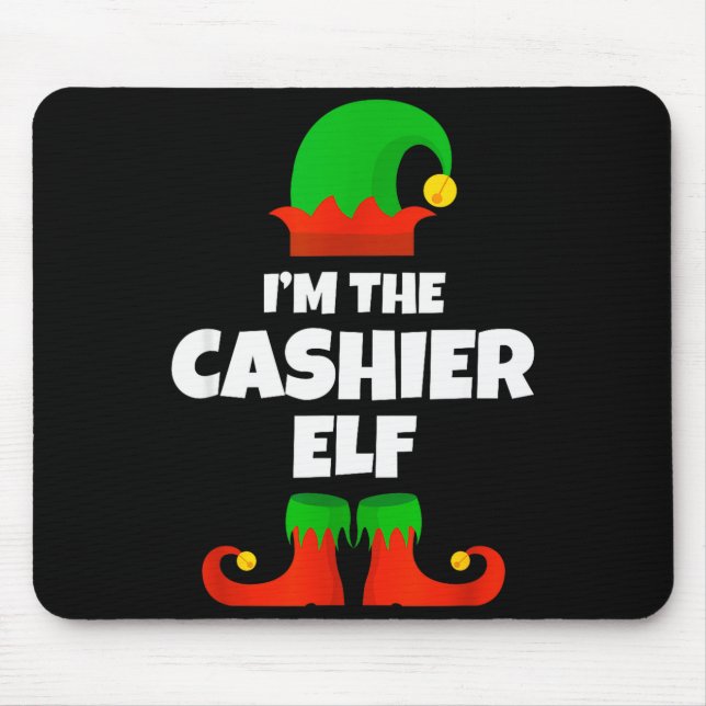 I'm The Cashier Elf Family Pajama Christmas Funny  Musmatta (Framsidan)