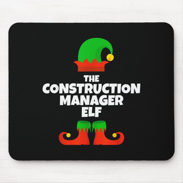I'm The Construction Manager Elf Family Pajama Chr Musmatta (Framsidan)